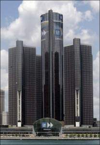 Sede da GM em Detroit, Michigan, EUA.